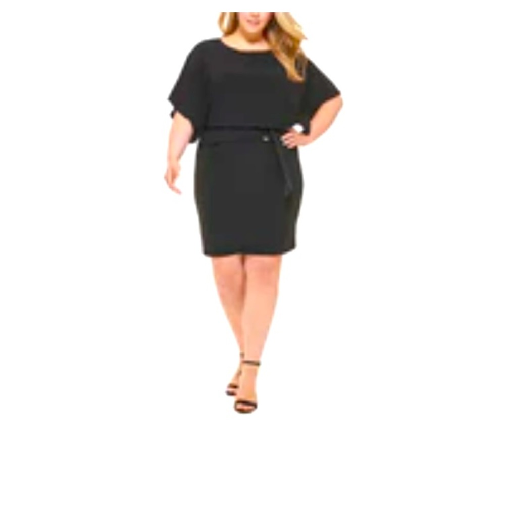 Jessica Howard Black side tie dress